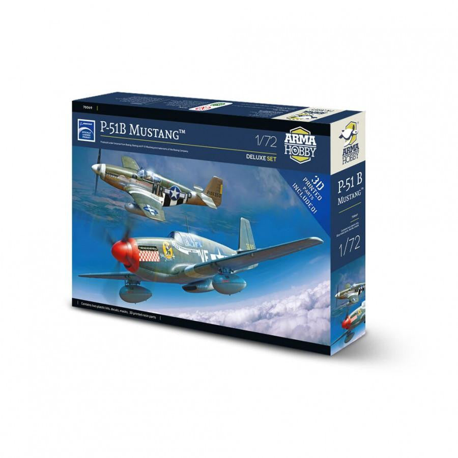 Arma Hobby 1/72 P-51B Mustang Deluxe Dual Pack 70069